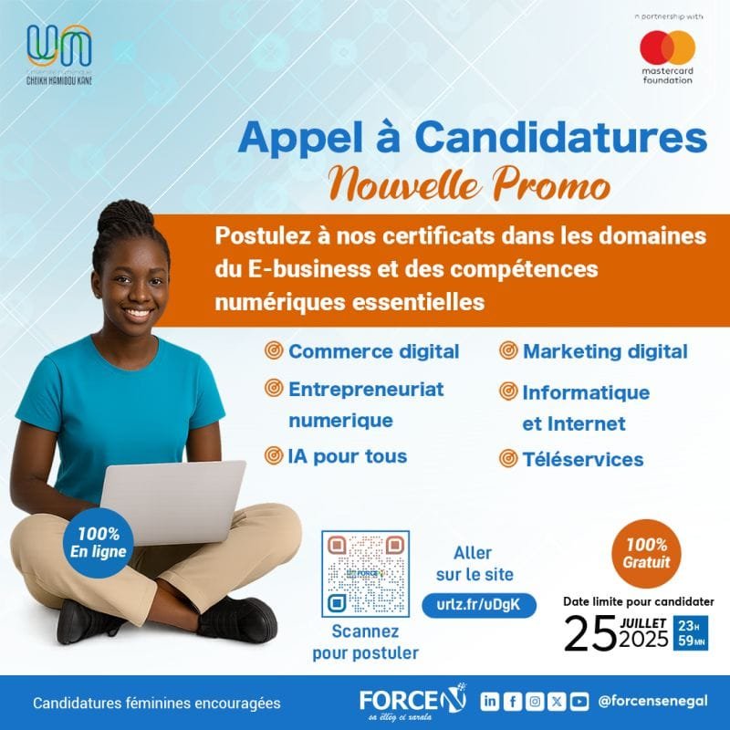 𝗙𝗢𝗥𝗖𝗘-𝗡 𝗹𝗮𝗻𝗰𝗲 𝘂𝗻𝗲 𝗻𝗼𝘂𝘃𝗲𝗹𝗹𝗲 𝗽𝗿𝗼𝗺𝗼𝘁𝗶𝗼𝗻 𝗽𝗼𝘂𝗿 𝗹𝗲𝘀 𝗰𝗲𝗿𝘁𝗶𝗳𝗶𝗰𝗮𝘁𝘀 𝗲𝗻 𝗘-𝗯𝘂𝘀𝗶𝗻𝗲𝘀𝘀 𝗲𝘁 𝗰𝗼𝗺𝗽𝗲́𝘁𝗲𝗻𝗰𝗲𝘀 𝗻𝘂𝗺𝗲́𝗿𝗶𝗾𝘂𝗲𝘀 𝗲𝘀𝘀𝗲𝗻𝘁𝗶𝗲𝗹𝗹𝗲𝘀