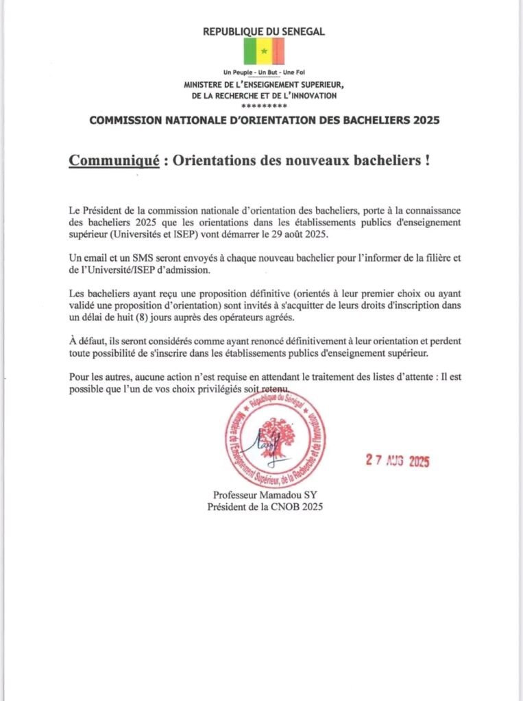 Orientations des nouveaux bacheliers 2025 disponibles 2 1756313207188