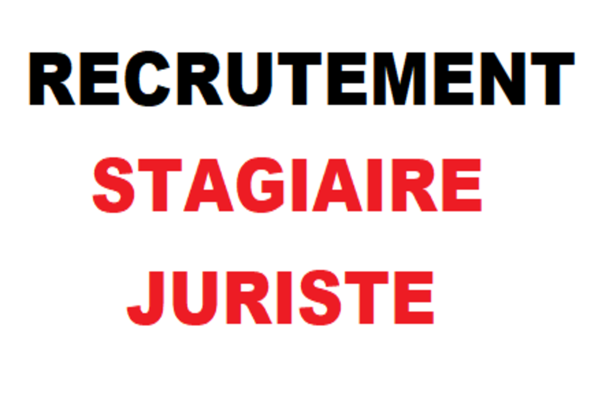 Avis de recrutement dun Stagiaire Juriste