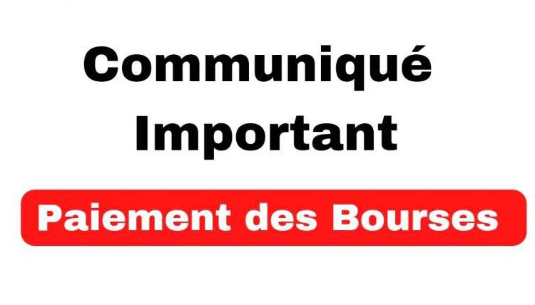 Communique paiement des bourses