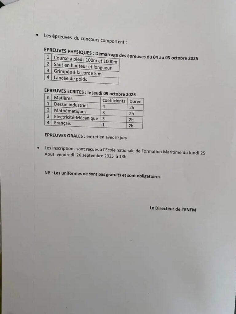 Concours ENFM 2025 : ouverture des dépôts dossiers 3 1756753603393