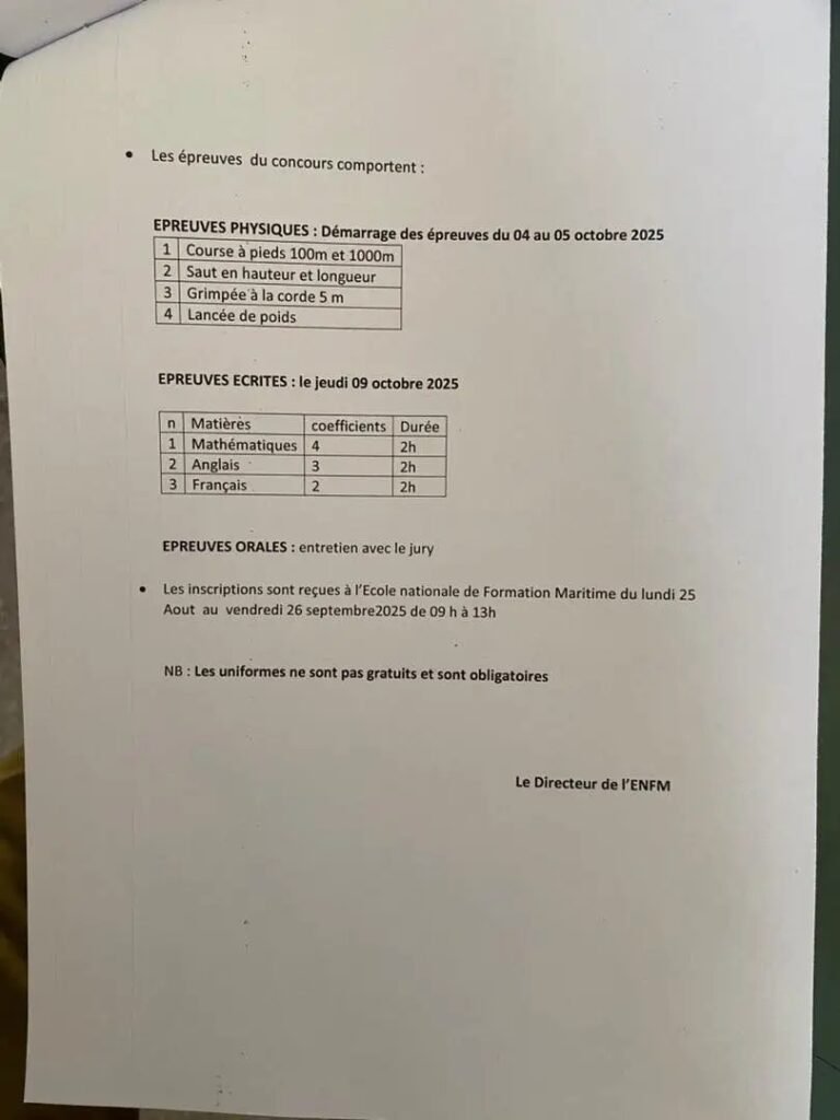 Concours ENFM 2025 : ouverture des dépôts dossiers 5 1756753616079