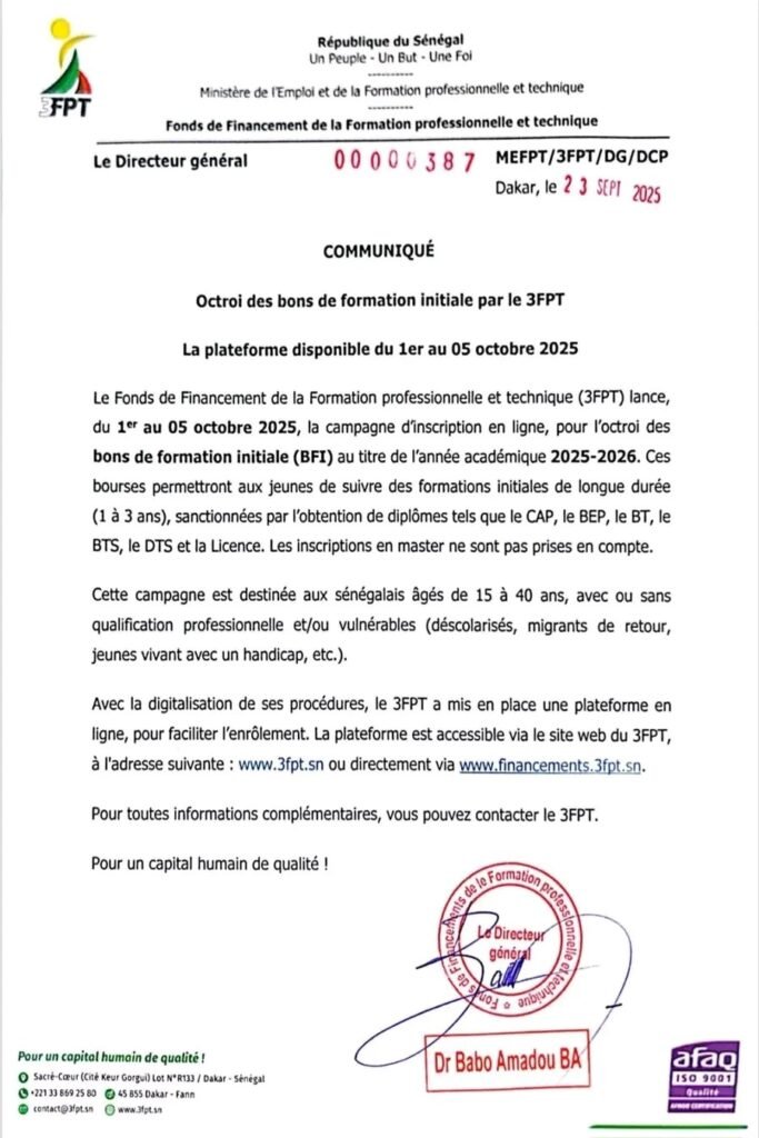 Bourse 3FPT - Procédure d’Inscription en Ligne pour les Bons de Formation Initiale 2 1758633184658 1