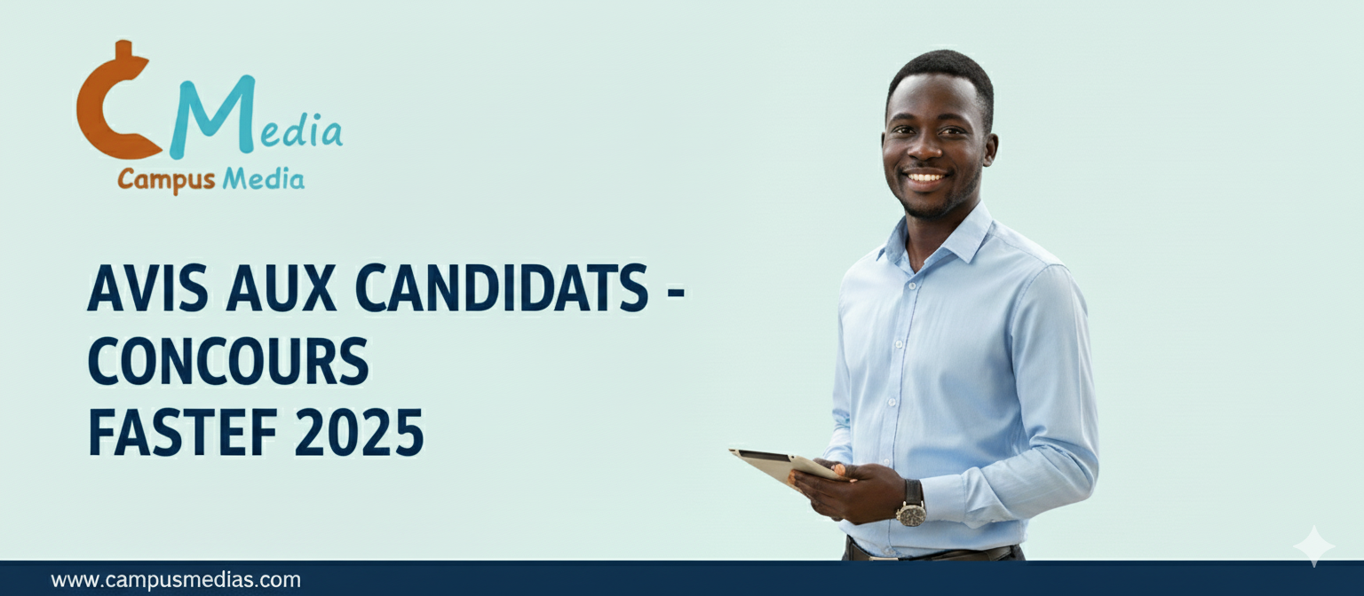 Avis aux candidats Concours FASTEF 2025
