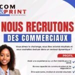 COM PRINT Multiservices recrute des Commerciaux