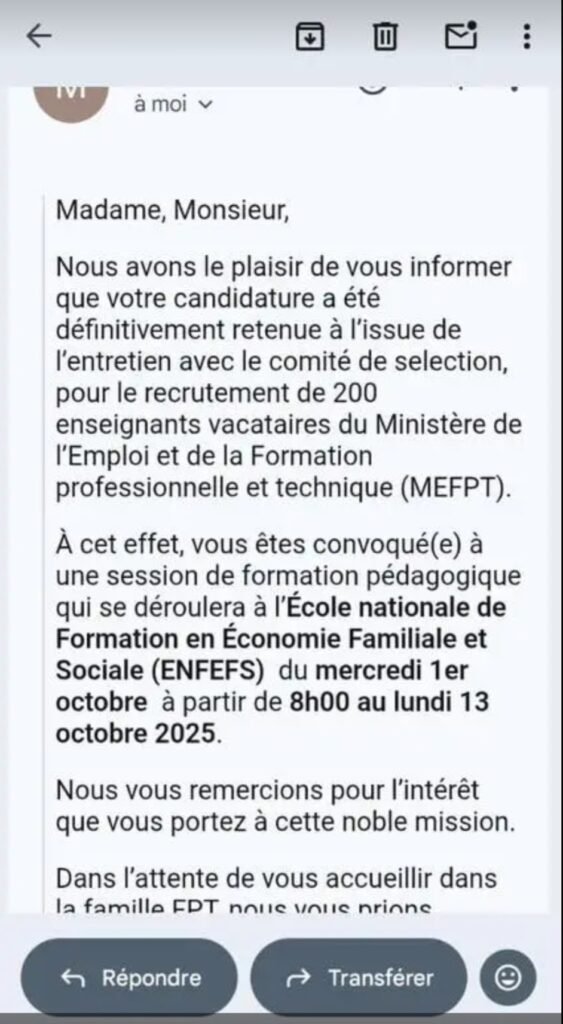 Résultats définitifs du recrutement des 200 enseignants vacataires 2 Resultats definitifs du recrutement des 200 enseignants vacataires 1