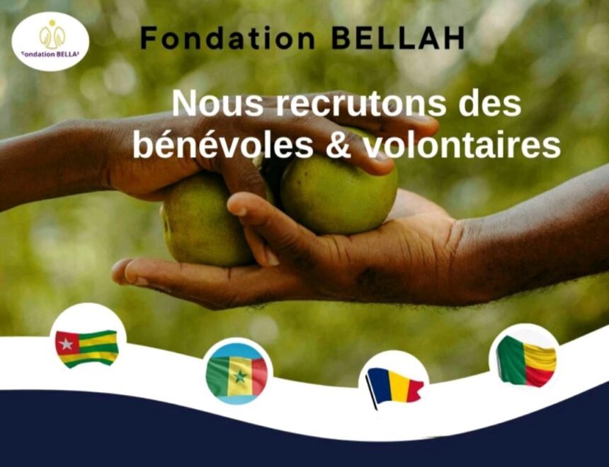 Fondation BELLAH recrute plusieurs volontaires et Bénévoles 1 Fondation BELLAH recrute