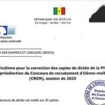 Indications officielles relatives a la correction des copies