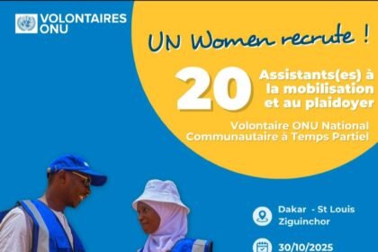 Recrument massif des Volontaires Nationaux Communautaires dans plusieurs regions du Senegal