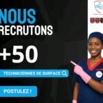 Recrutement de plus de 50 Techniciens de surface et Agents de nettoyage