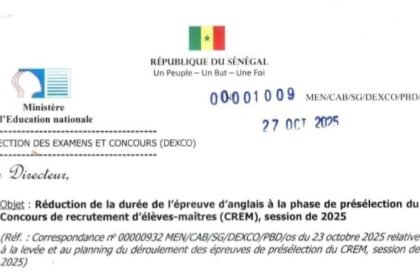 Reduction de la duree de lepreuve danglais au concours CREM 2025