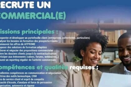 AFPROME recrute une Commerciale a Dakar