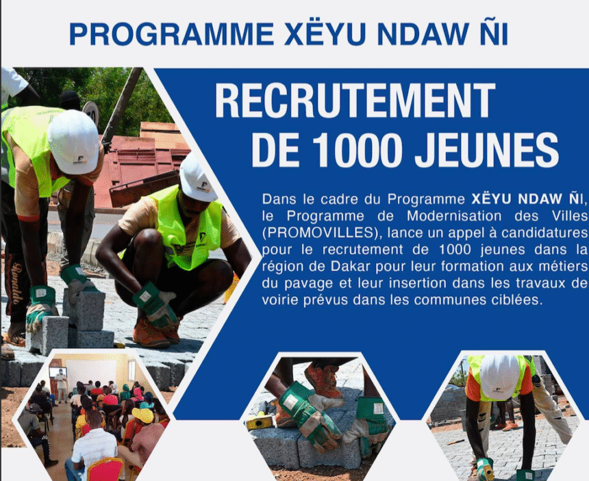Programme XEYU NDAW GNI Liste des beneficiaires des bons de formations