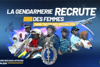 La Gendarmerie nationale senegalaise recrute des femmes gendarmes au Senegal