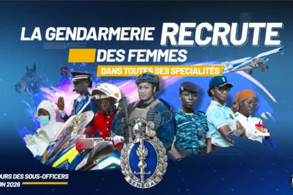 La Gendarmerie nationale senegalaise recrute des femmes gendarmes au Senegal