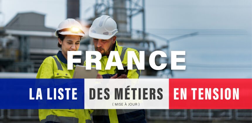 Metiers en tension en France en 2026