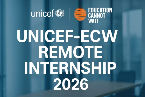 Stage International UNICEF Programme Education Cannot Wait ECW 2026