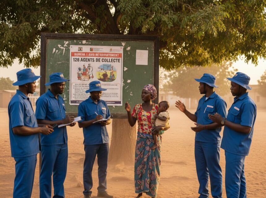 Burkina : Avis de recrutement de 128 Agents de collecte 1 128 agents de collecte