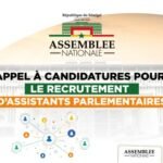 Appel a candidatures pour le recrutement dAssistants parlementaires