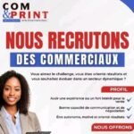 COM PRINT Multiservices recrute des commerciaux