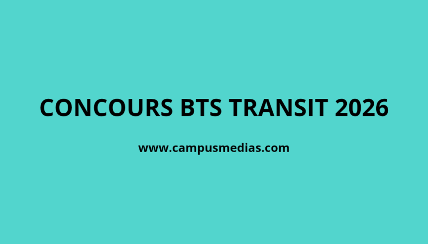 Concours BTS Transit 2026