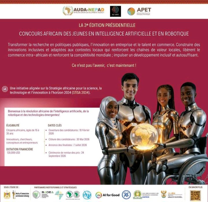 Concours Presidentiel Africain des Jeunes en Intelligence Artificielle et Robotique 2026