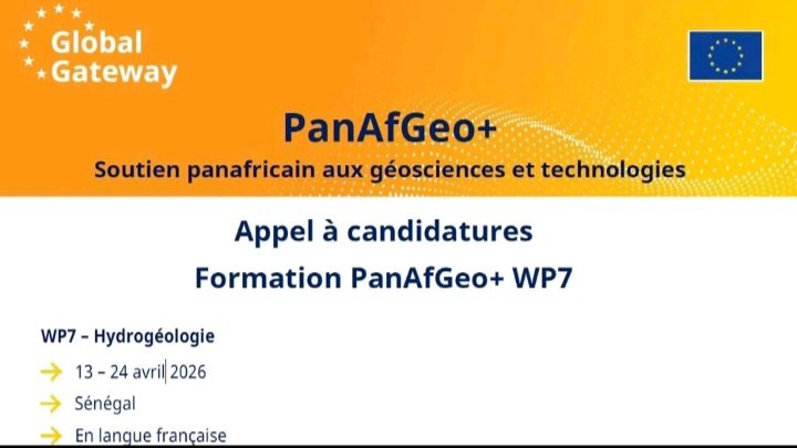 Formation PanAfGeo en hydrogeologie a Dakar