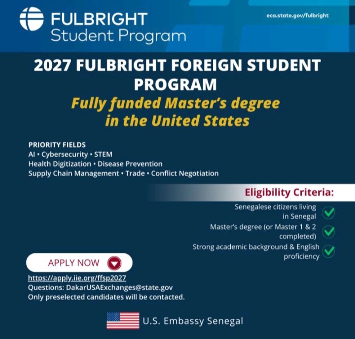 Programme Fulbright pour etudiants etrangers 1