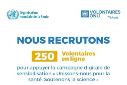 LOrganisation Mondiale de la Sante OMS recrute 250 volontaires