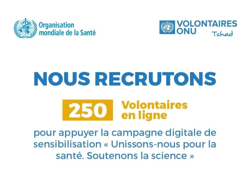 LOrganisation Mondiale de la Sante OMS recrute 250 volontaires