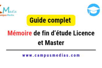 Memoire de fin detude Licence et Master
