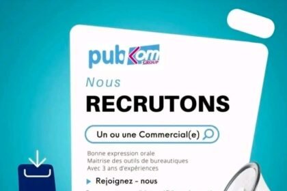 PUBKOM recrute une commerciale a Dakar