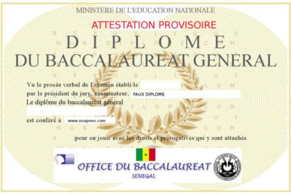 Senegal comment obtenir son diplome ou attestation de baccalaureat en ligne