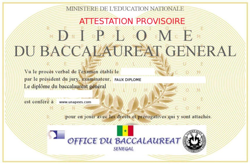 Senegal comment obtenir son diplome ou attestation de baccalaureat en ligne