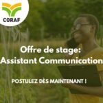 CORAF recrute une Stagiaire Assistante Communication a Dakar
