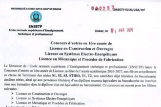 Concours ENSETP