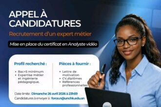 Force N Senegal recrute 01 Expert metier analyste video