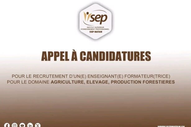 ISEP de Matam recrute une Enseignante Formateurtrice