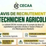 Le cabinet CECAA recrute 02 Techniciens Agricoles