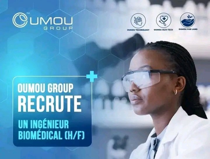 Oumou Group recrute 01 Ingénieur Biomédical 1 Oumou Group recrute une Ingenieur Biomedical
