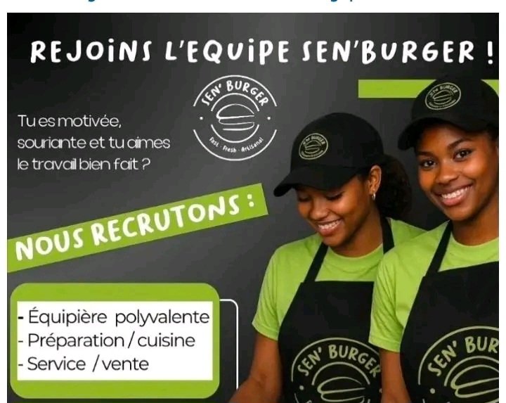 SENBURGER recrute des equipieres polyvalentes a Dakar et Ngaparou