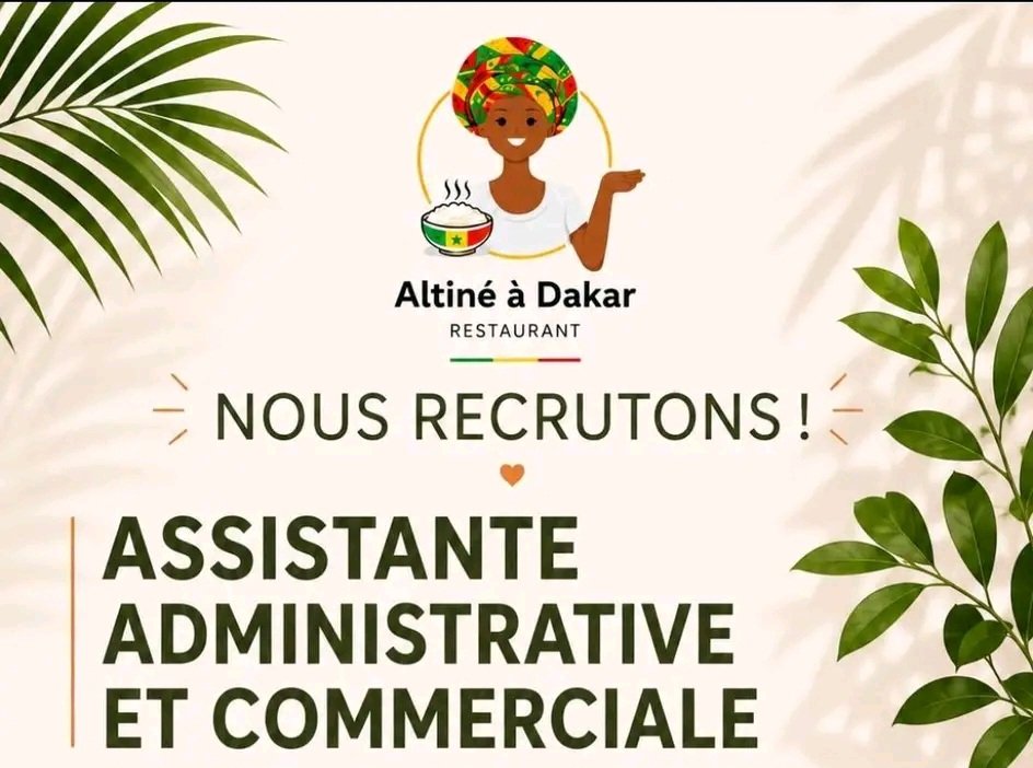 Altine a Dakar recrute une Assistante Administrative et Commerciale