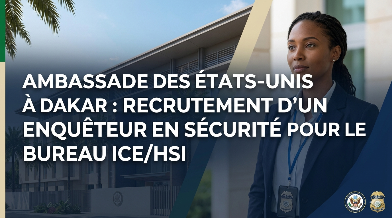 Ambassade des EtatsUnis recrute recrutement dun Enqueteur en Securite