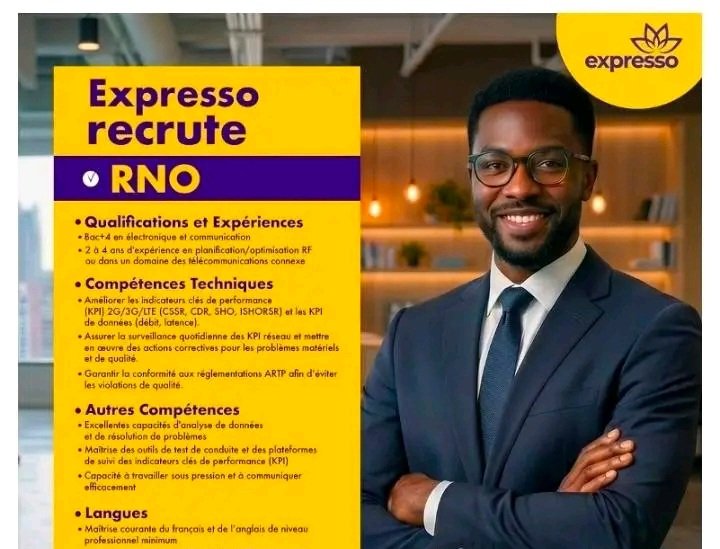 Expresso Senegal recrute plusieurs profils techniques en 2026