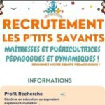 Les Ptits Savants recrute des maitresses et puericultrices a Dakar