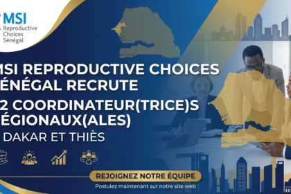 MSI Reproductive Choices Senegal recrute 02 Coordinateurtrices regionauxales a Dakar et Thies
