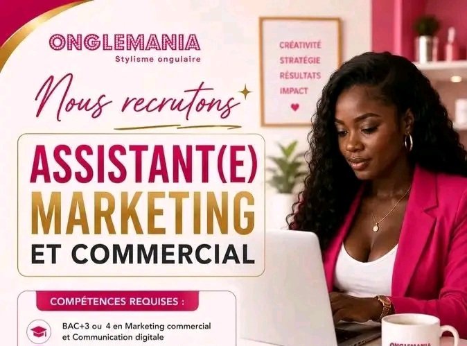 Onglemania recrute une Assistante Marketing Commerciale