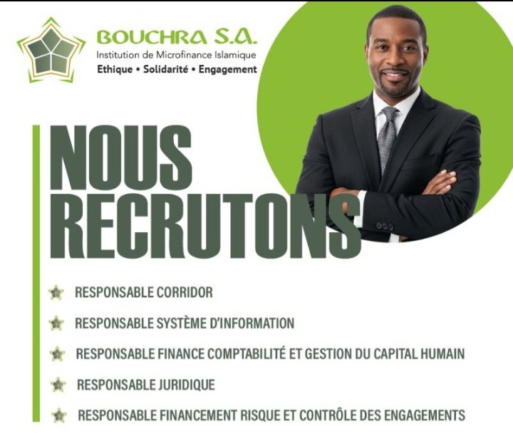 BOUCHRA S.A recrute plusieurs profil au Senegal Juin 2026