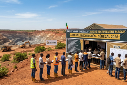 Projet minier a Sabodala Avis de recrutement massif de 63 profils au Senegal