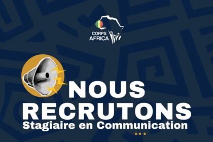 CorpsAfrica recrute une Stagiaire en Communication
